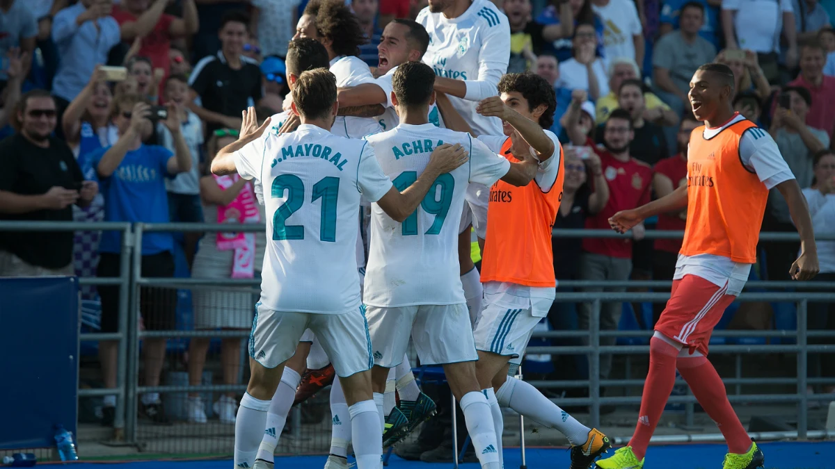 El Real Madrid celebra una victoria