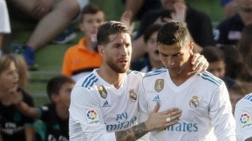 Imagen de archivo de Sergio Ramos y Cristiano Ronaldo