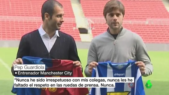 Guardiola vs Pochettino: un duelo que empieza con los Barcelona - Espanyol Guardiola vs Pochettino: un duelo que empieza con los Barcelona - Espanyol