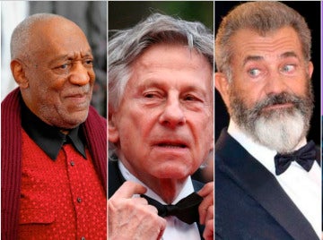Bill Cosby, Roman Polanski, Mel Gibson y Bernardo Bertolucci Bill Cosby, Roman Polanski, Mel Gibson y Bernardo Bertolucci