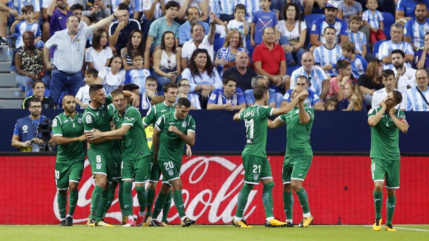El Legan&eacute;s celebra un gol