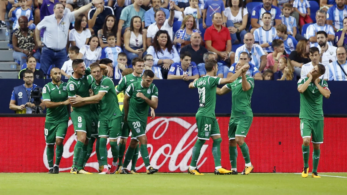 El Leganés celebra un gol