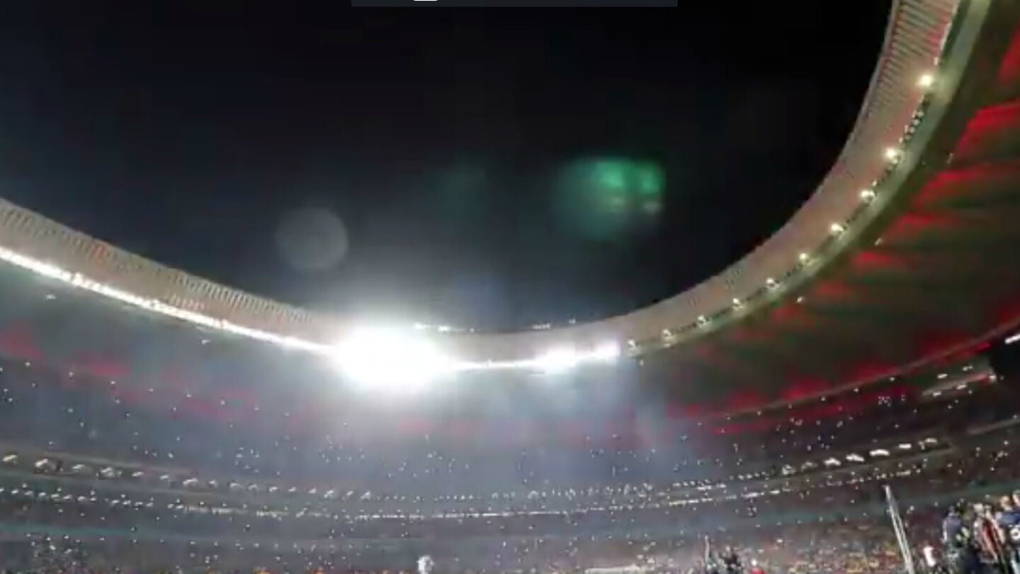 Espectacular juego de luces en el Wanda