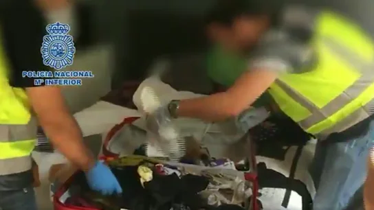 Imagen de la operación llevada a cabo por la Policía Nacional Imagen de la operación llevada a cabo por la Policía Nacional