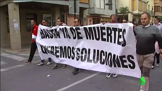 Concentraci&oacute;n en La Rioja para pedir soluciones en un tramo de la N-232 con alta siniestralidad