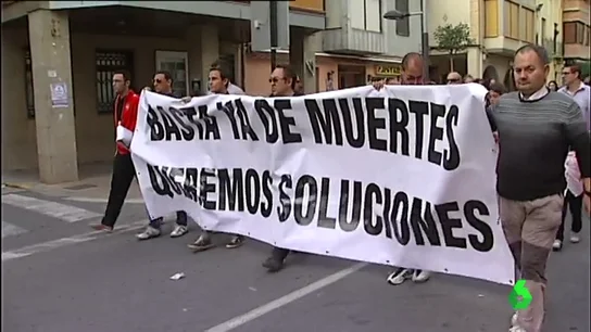 Concentración en La Rioja para pedir soluciones en un tramo de la N-232 con alta siniestralidad Concentración en La Rioja para pedir soluciones en un tramo de la N-232 con alta siniestralidad