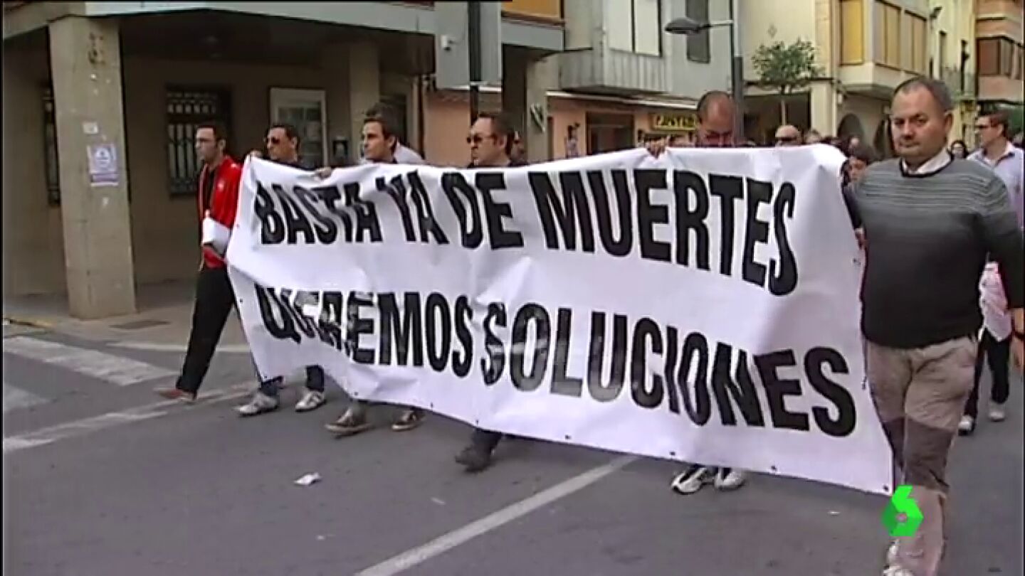 Concentraci&oacute;n en La Rioja para pedir soluciones en un tramo de la N-232 con alta siniestralidad