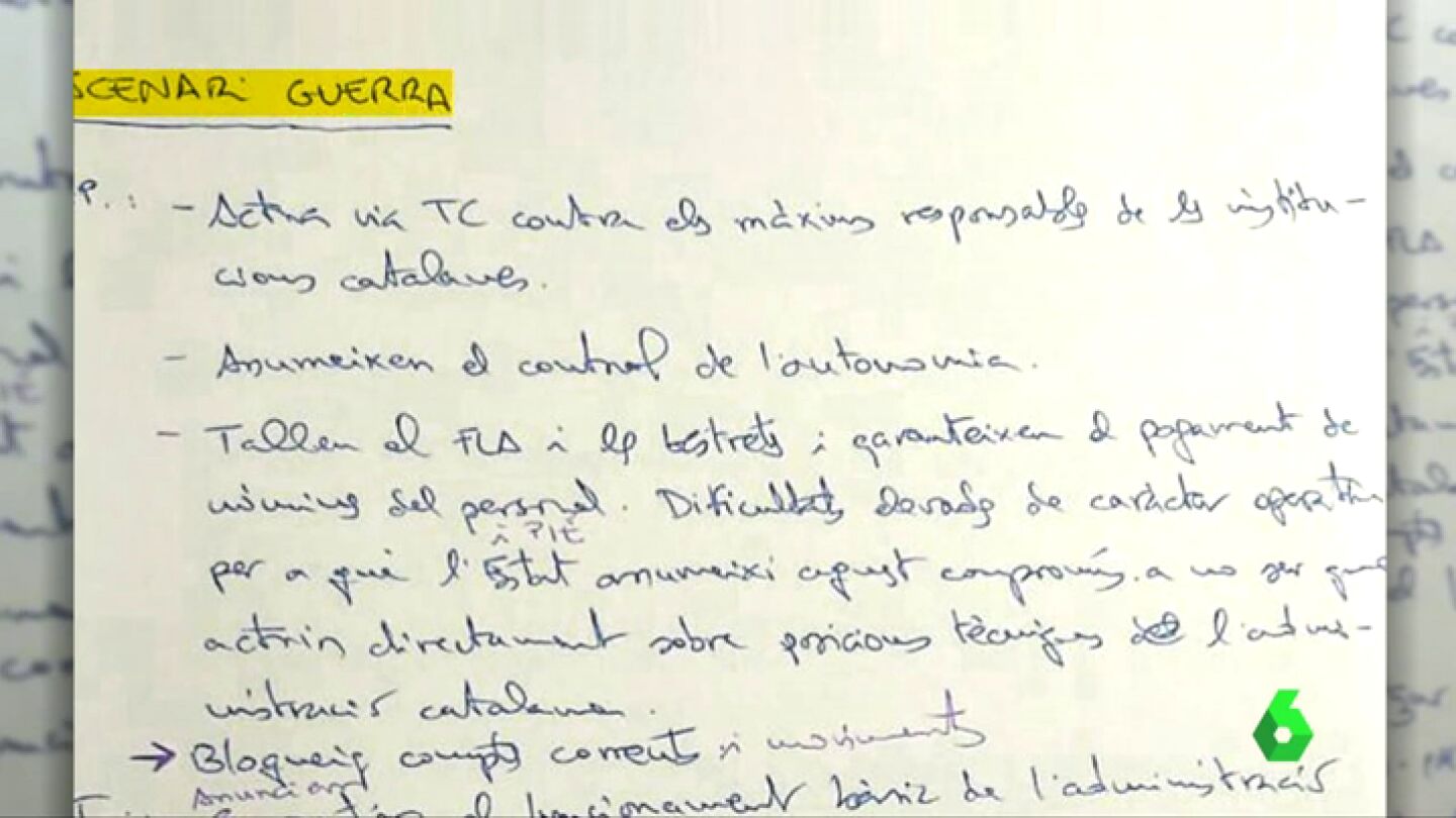 El manuscrito encontrado en el despacho de Llu&iacute;s Salvad&oacute;