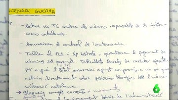 El manuscrito encontrado en el despacho de Lluís Salvadó