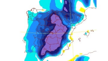 Previsión de variación de temperaturas para el miércoles