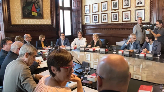 La presidenta del Parlment, Came Forcadell, preside una reunión de la Junta de Portavoces La presidenta del Parlment, Came Forcadell, preside una reunión de la Junta de Portavoces
