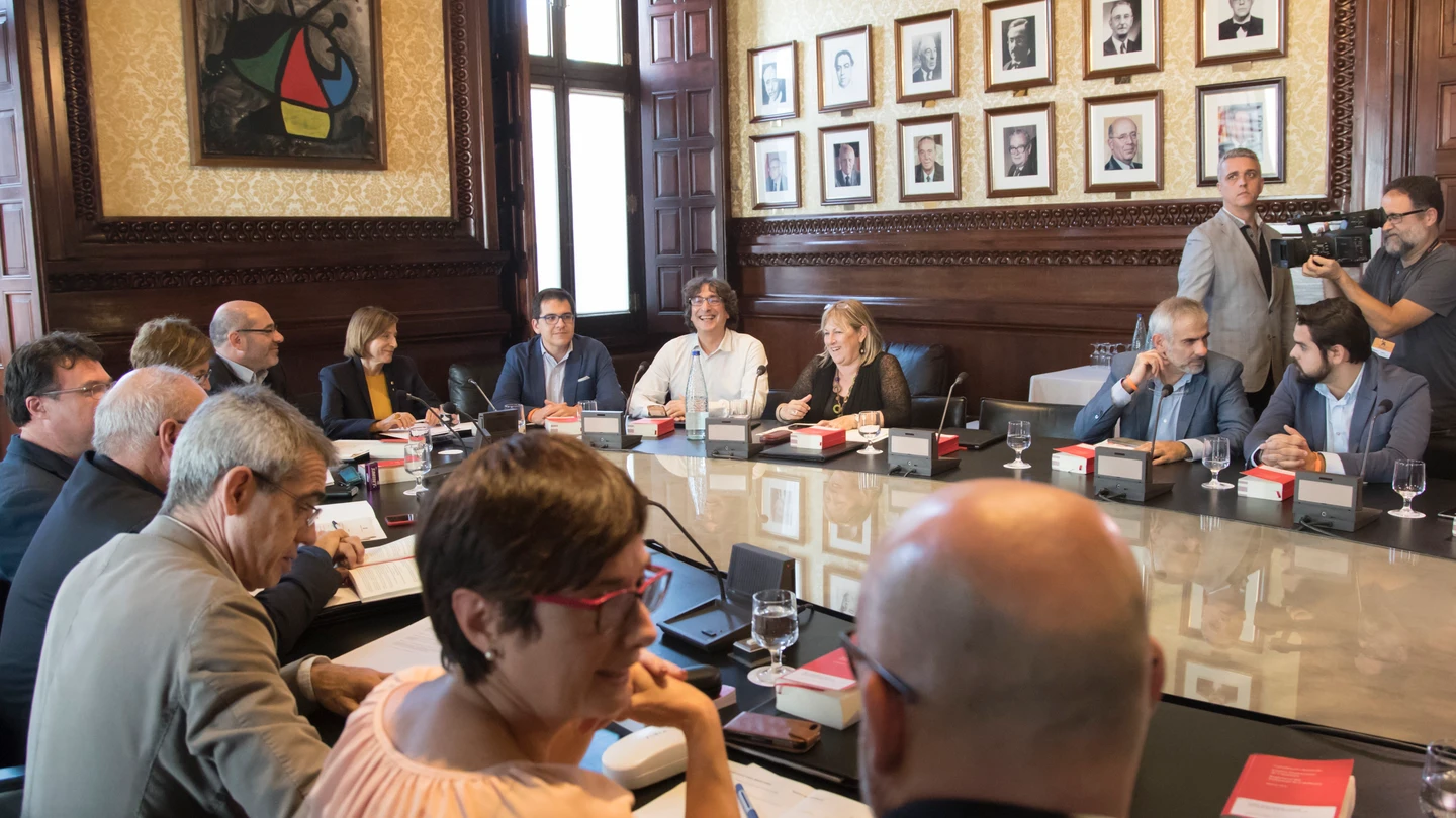La presidenta del Parlment, Came Forcadell, preside una reunión de la Junta de Portavoces La presidenta del Parlment, Came Forcadell, preside una reunión de la Junta de Portavoces