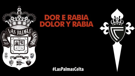 Las Palmas y Celta rinden homenaje a las víctimas de los incendios Las Palmas y Celta rinden homenaje a las víctimas de los incendios