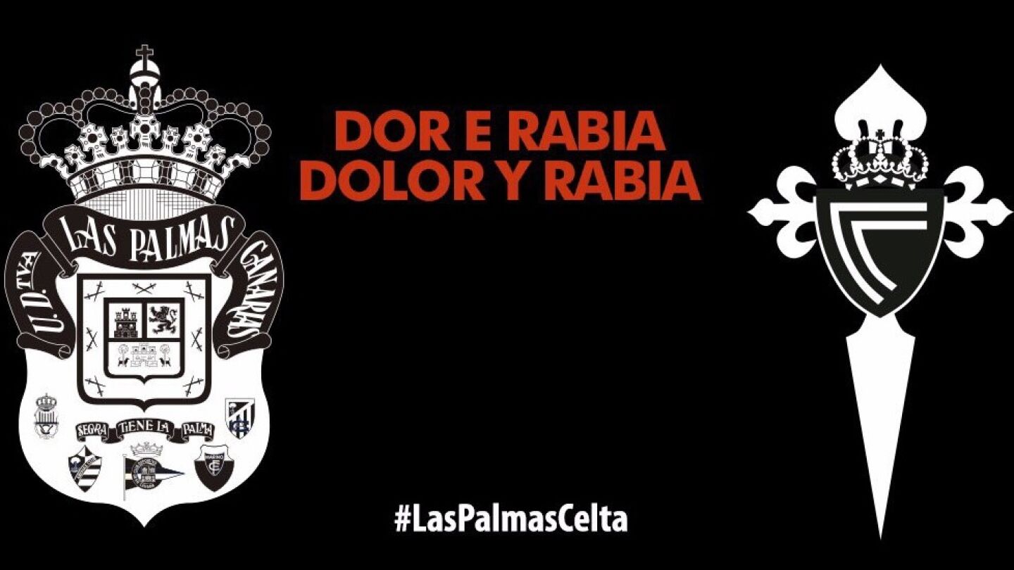 Las Palmas y Celta rinden homenaje a las v&iacute;ctimas de los incendios