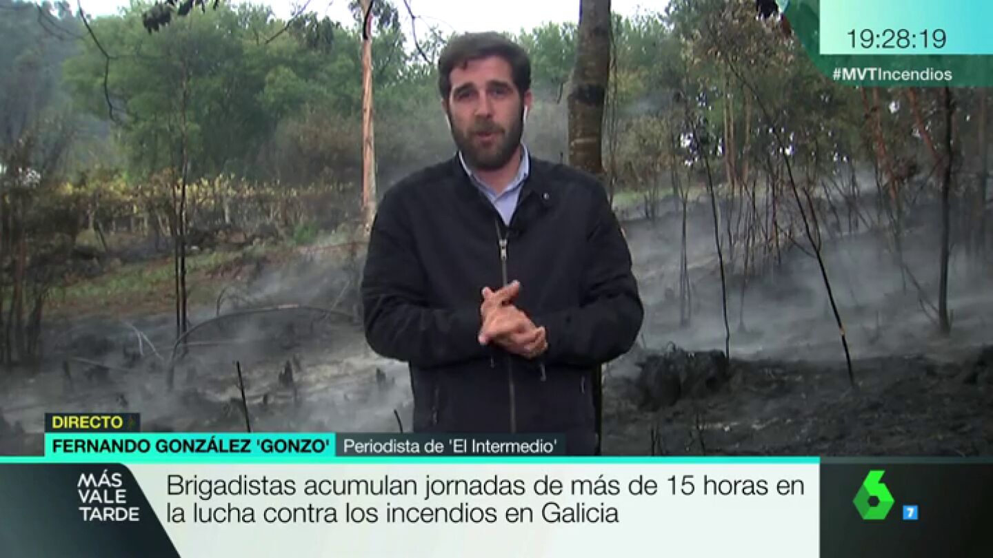 Gonzo se traslada a Galicia para informar sobre los incendios: "Los vigueses nos hemos visto fr&aacute;giles"