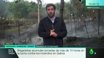 Gonzo se traslada a Galicia para informar sobre los incendios: "Los vigueses nos hemos visto frágiles"
