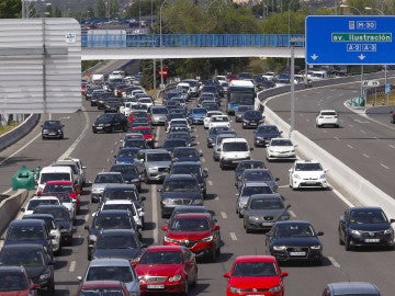 Tráfico en la incorporación a la A-6 desde la M-30 Tráfico en la incorporación a la A-6 desde la M-30
