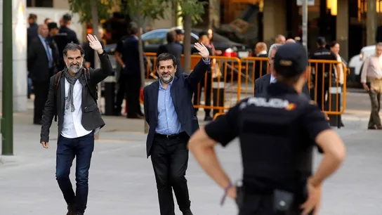 Jordi Cuixart y Jordi Sánchez, líderes de Òmnium y ANC Jordi Cuixart y Jordi Sánchez, líderes de Òmnium y ANC