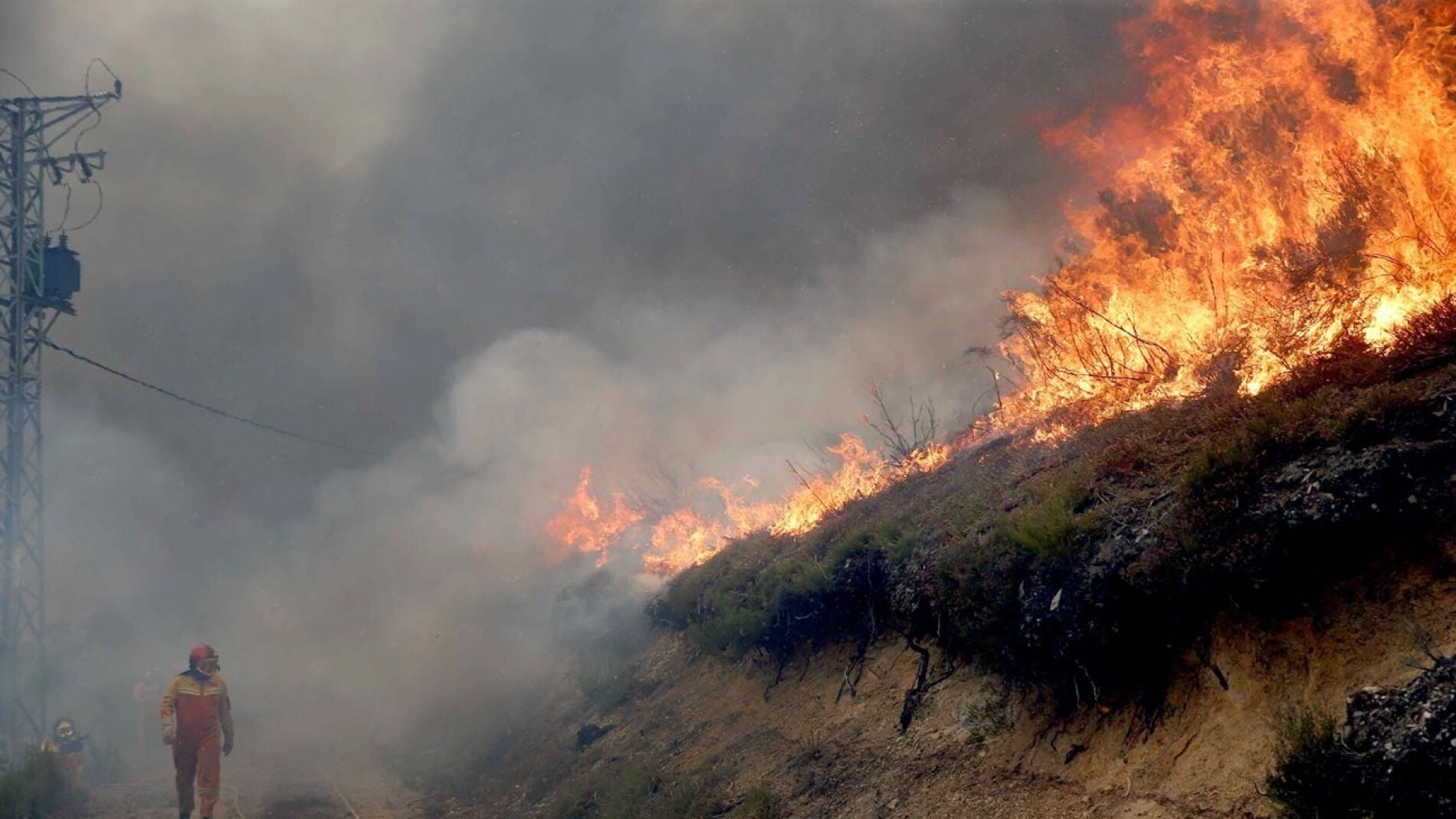 Incendio en Degaña, Asturias