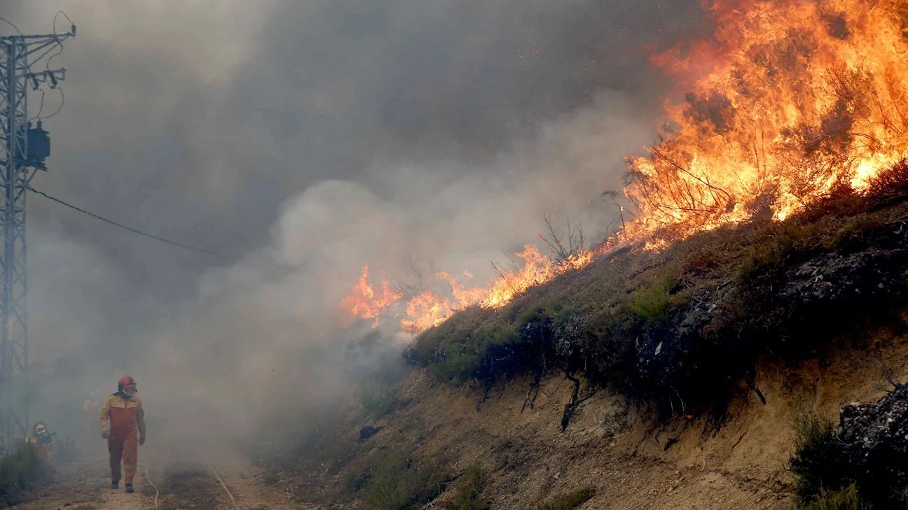 Incendio en Degaña, Asturias