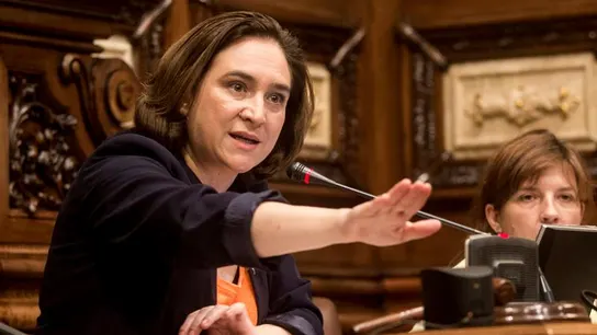 La alcaldesa de Barcelona, Ada Colau La alcaldesa de Barcelona, Ada Colau