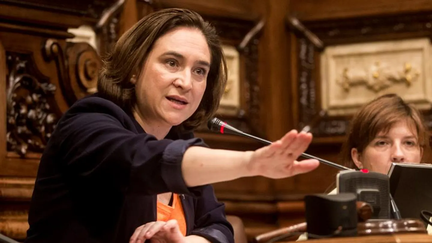 La alcaldesa de Barcelona, Ada Colau La alcaldesa de Barcelona, Ada Colau