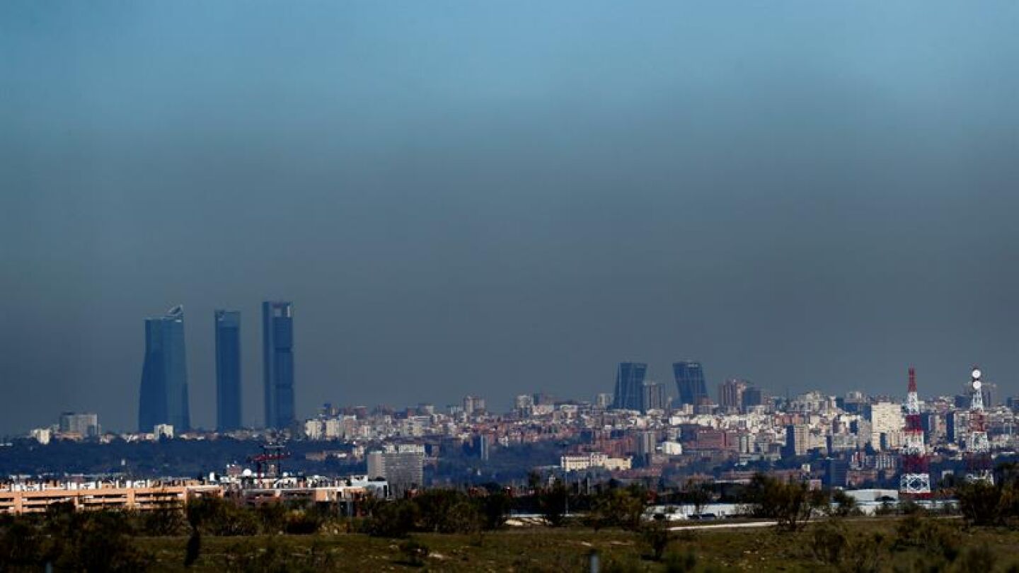 Boina de contaminaci&oacute;n en Madrid