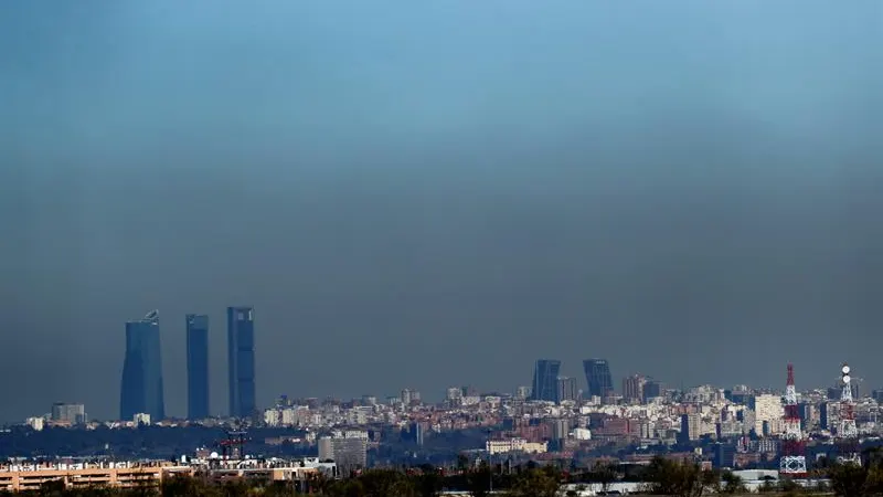 Boina de contaminación en Madrid