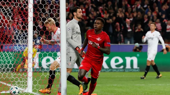 Quincy Promes celebra un gol ante el Sevilla Quincy Promes celebra un gol ante el Sevilla