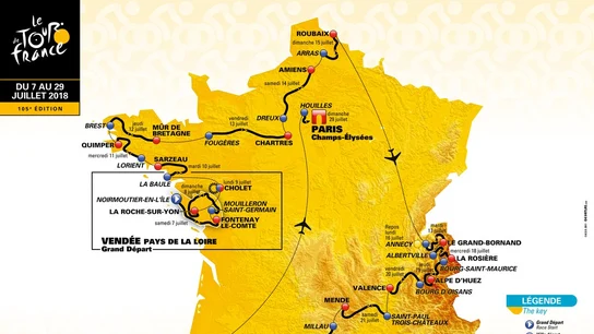 Recorrido Tour de Francia 2018 Recorrido Tour de Francia 2018