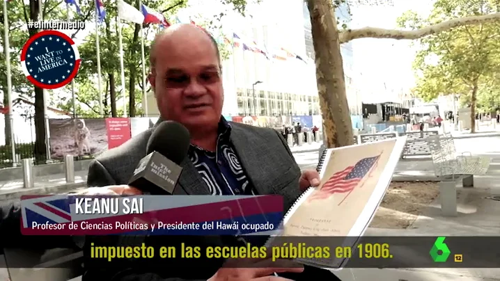 Keanu Sai, presidente del Hawái ocupado Libro