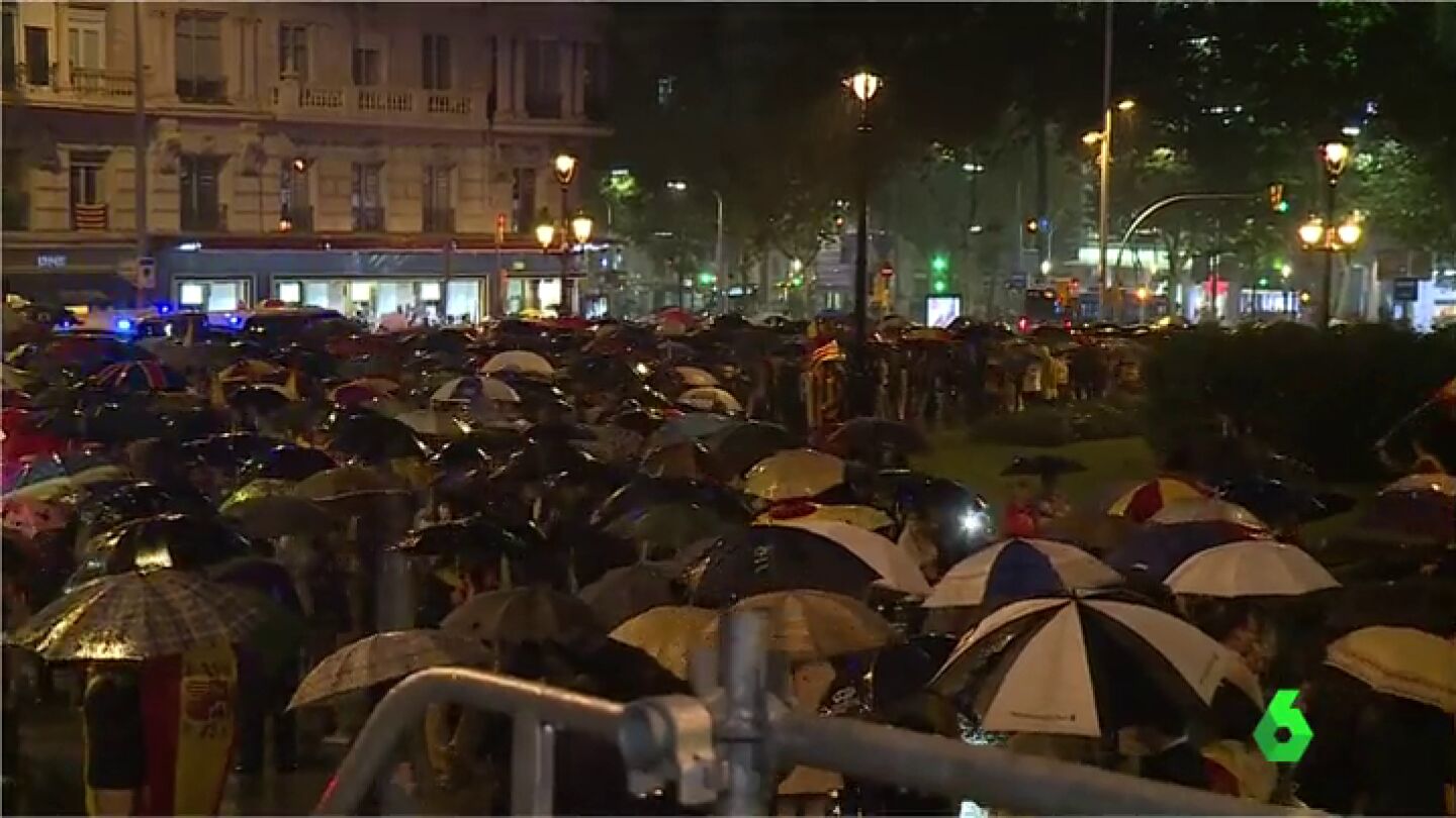 Concentraci&oacute;n en Barcelona contra la independencia