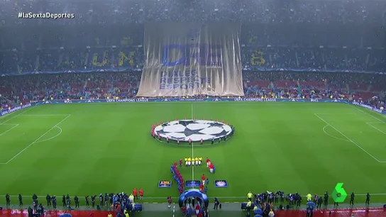 Las asociaciones independentistas muestran su inconformismo con la pancarta del Camp Nou: "Diálogo, respeto y deporte" Las asociaciones independentistas muestran su inconformismo con la pancarta del Camp Nou: "Diálogo, respeto y deporte"
