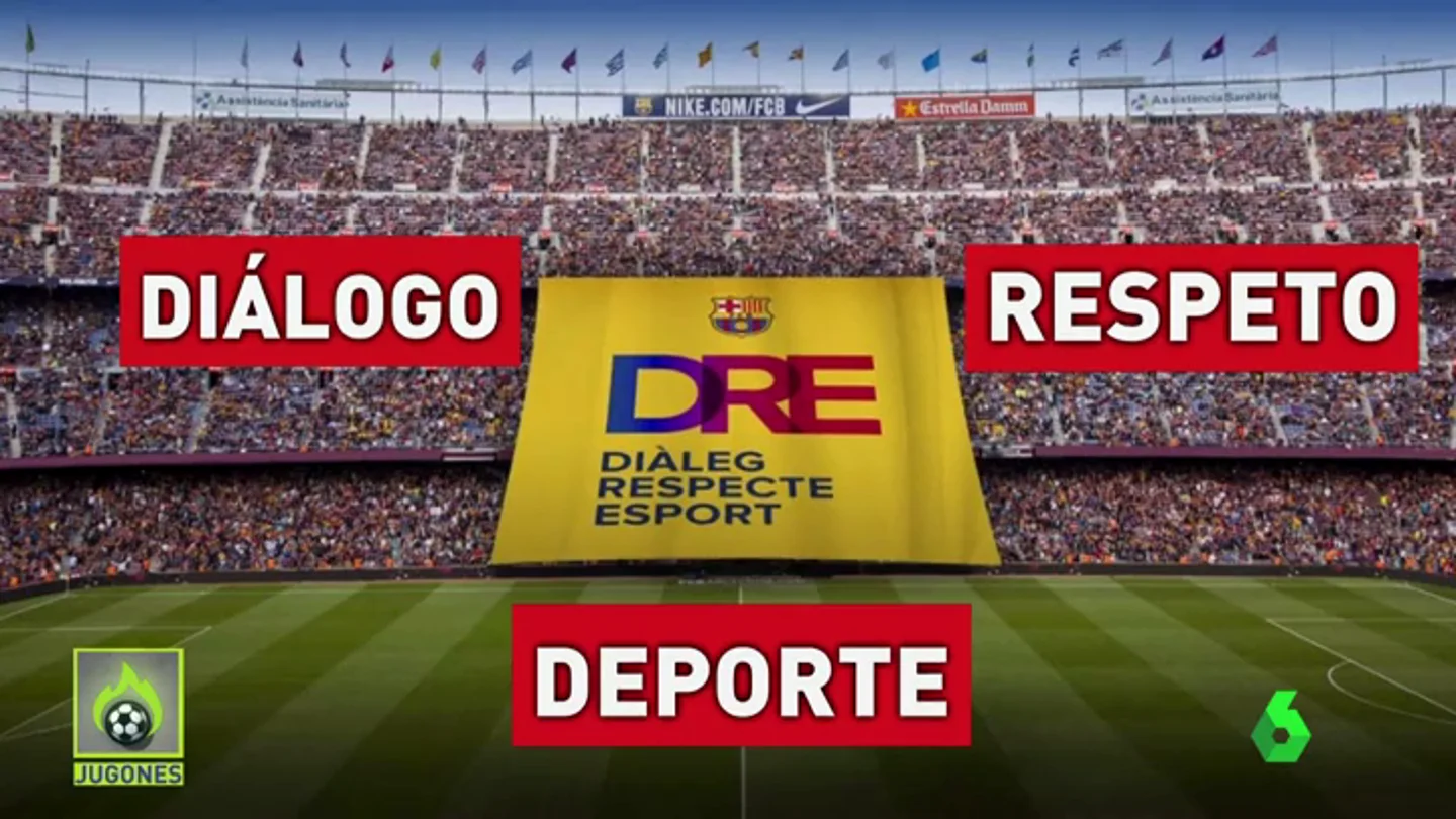 El Barcelona exhibirá un tifo ante Olympiacos con el lema 'Diálogo, respeto y deporte' El Barcelona exhibirá un tifo ante Olympiacos con el lema 'Diálogo, respeto y deporte'