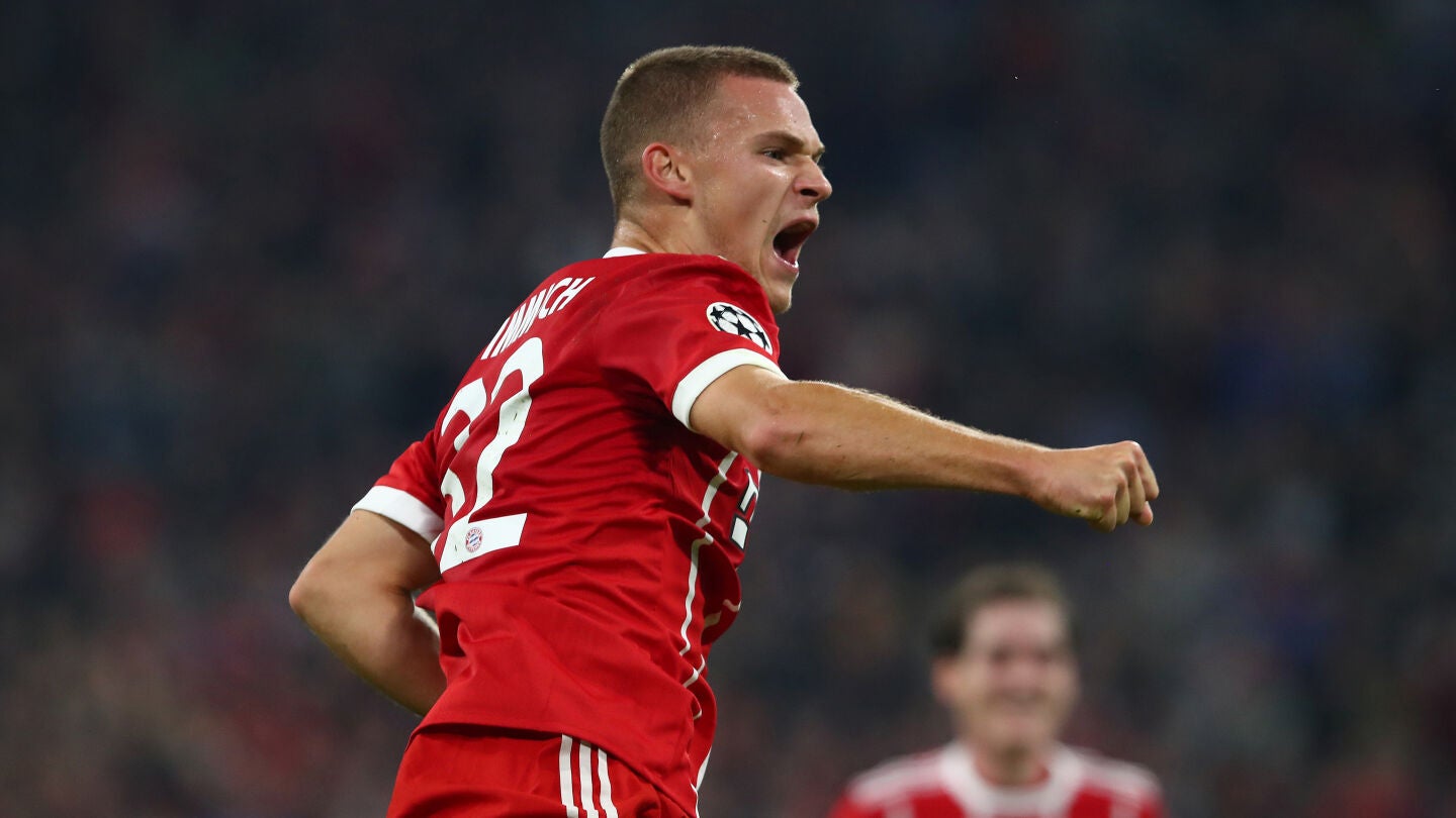 Kimmich celebra su gol contra el Celtic