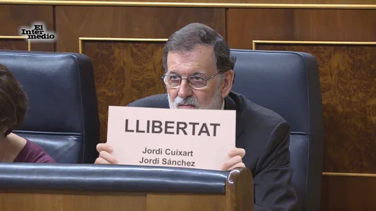 Mariano Rajoy pide sorprendentemente "libertat" para los catalanes Jordi Cuixart y Sánchez Mariano Rajoy pide sorprendentemente "libertat" para los catalanes Jordi Cuixart y Sánchez