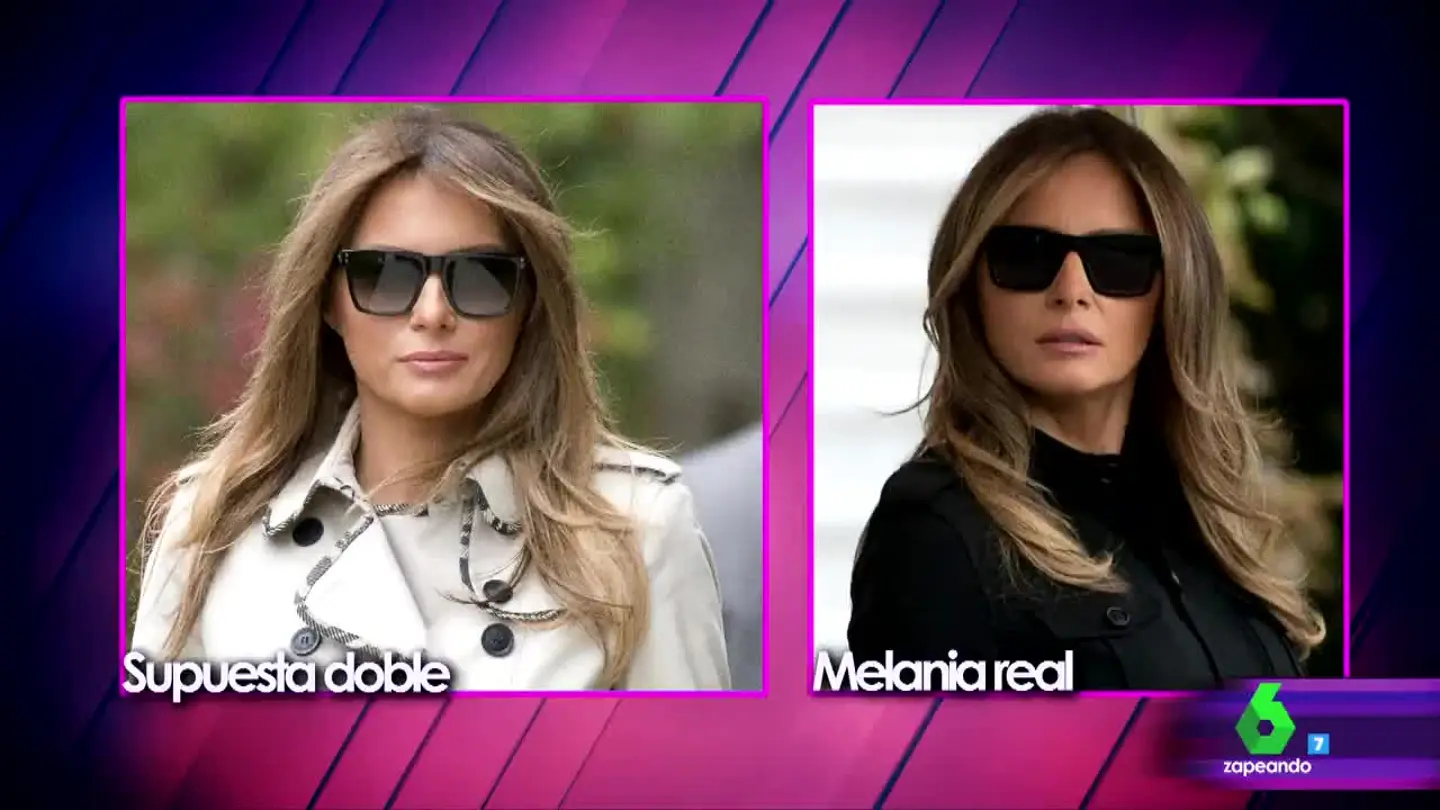 Melania Trump y su presunta doble Melania Trump y su presunta doble