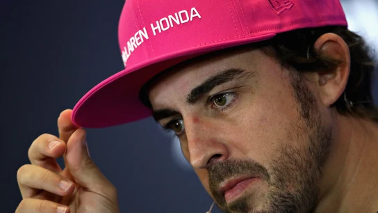 Fernando Alonso, en la rueda de prensa en Austin Fernando Alonso, en la rueda de prensa en Austin
