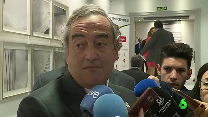 Juan Rosell, presidente de la CEOE habla con los medios Juan Rosell, presidente de la CEOE habla con los medios