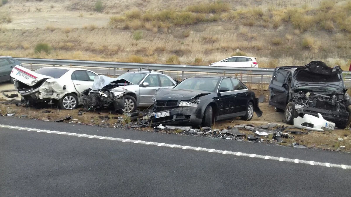 Colisión múltiple en Cáceres