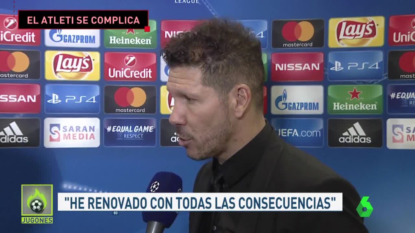 Simeone, tras el partido ante el Qarabag