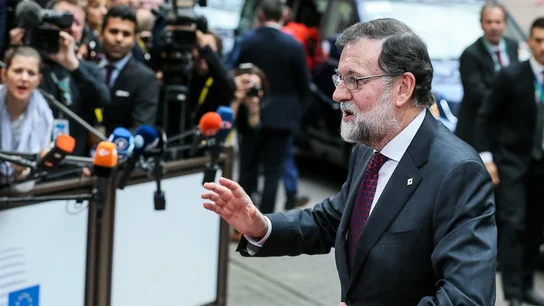 Rajoy a su llegada al inicio de la cumbre del Consejo Europeo en Bruselas Rajoy a su llegada al inicio de la cumbre del Consejo Europeo en Bruselas