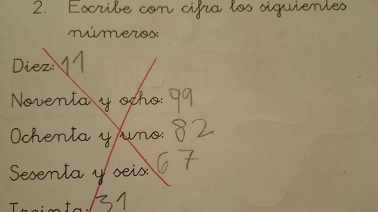 La respuesta a la pregunta en un examen de matemáticas La respuesta a la pregunta en un examen de matemáticas