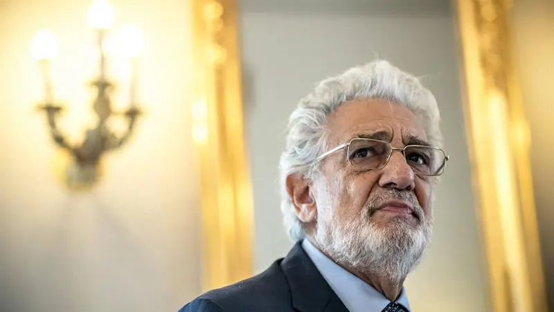 El tenor español Plácido Domingo