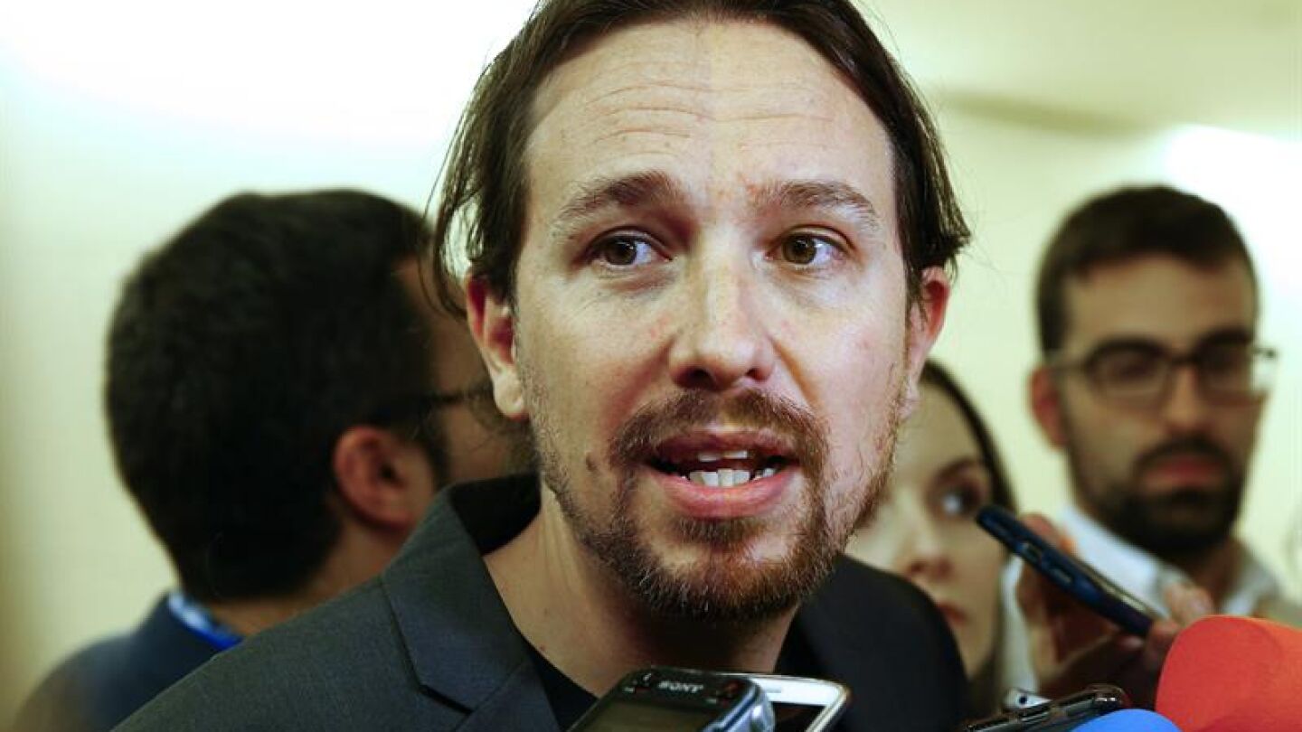 El l&iacute;der de Podemos, Pablo Iglesias