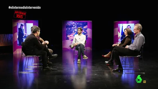 Gonzo con cuatro corresponsales extranjeros Gonzo con cuatro corresponsales extranjeros