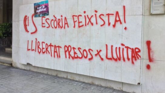 Pintadas en la sede de Ciudadanos en Lleida
