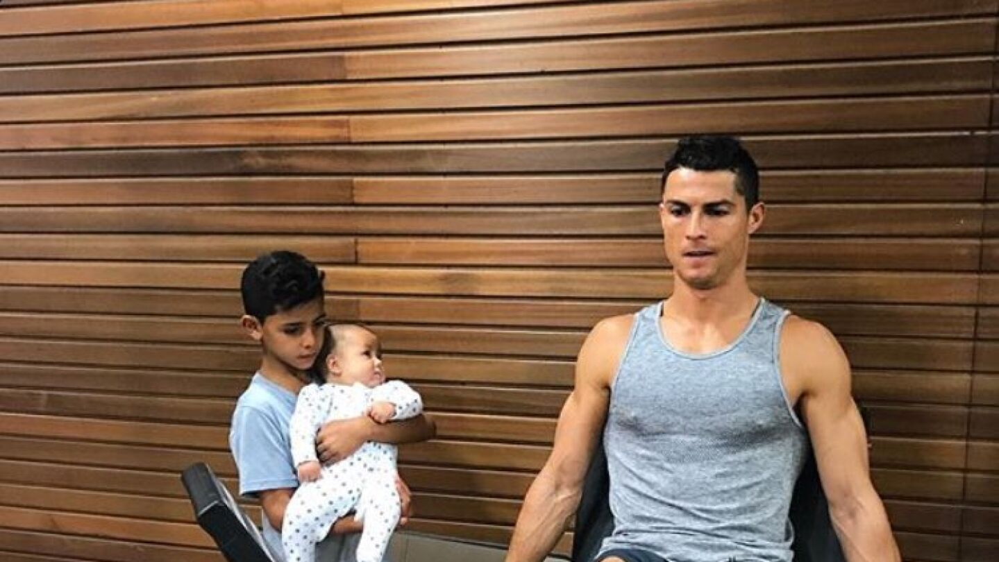 Cristiano Ronaldo entrenando