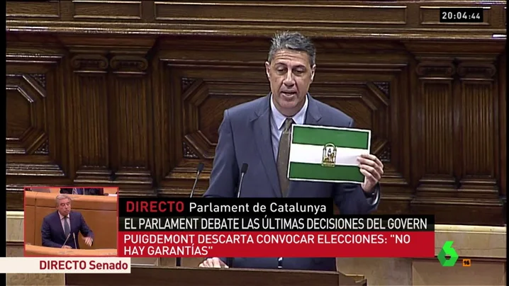 Xavier García Albiol, en el Parlament