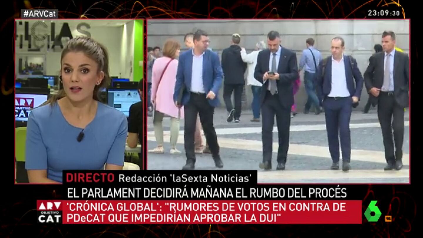 Hasta ocho diputados del PDeCAT podr&iacute;an votar en contra de la DUI
